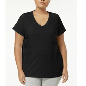 Hue Plus Size V-Neck Pajama Top Black 3X NWT! $39